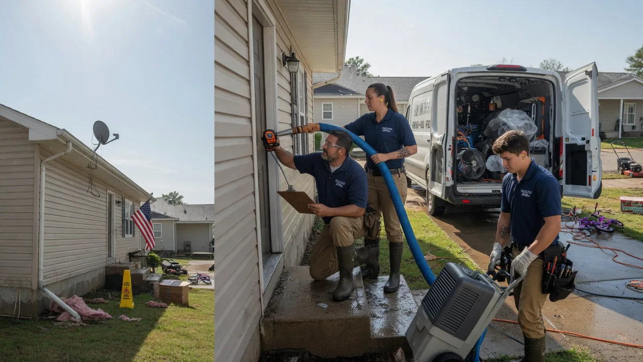 Ceiling Water Damage Restoration in Minden, TX near me
